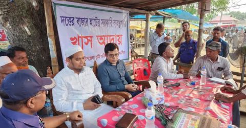 দত্তের বাজারে সরকারি খাস আদায় চালু, হাট উন্নয়নে ইউএনও’র তাৎক্ষণিক উদ্যোগ