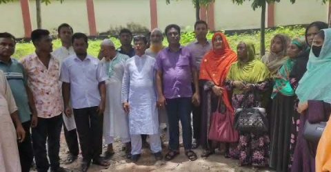 ১৫ মাস ধরে সম্মানীভাতা না পাওয়ার  অভিযোগে নান্দাইল ইউপি সদস্যদের বিক্ষোভ