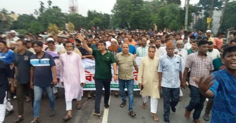 নান্দাইলে জুলাই পুনর্জাগরণ উপলক্ষে বিএনপির বিজয় মিছিল, বৈরী আবহাওয়াকে উপেক্ষা করে জনতার ঢল। 