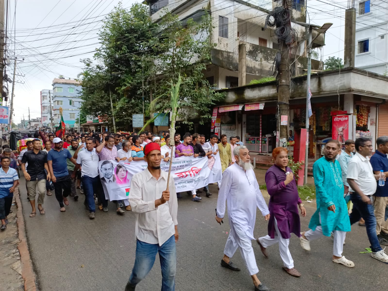 গফরগাঁওয়ে বিএনপির বিজয় মিছিল