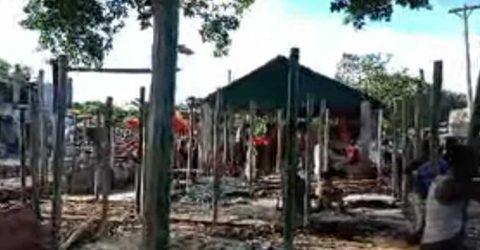 নান্দাইল কালিয়াপাড়া বাজারে দোকান বরাদ্দে অনিয়মের অভিযোগ।