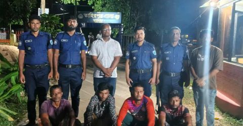 তাহিরপুরে অবৈধ বালু পরিবহনকালে ৪ জনকে কারাদণ্ড