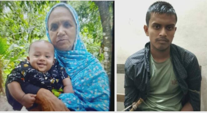 ঈশ্বরগঞ্জে নাতির দায়ের কোপে দাদির মৃত্যু, আটক তিন