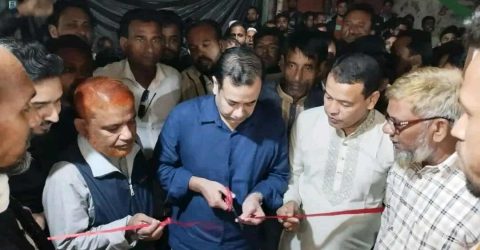 নান্দাইলে বিএনপির দলীয় কার্যালয়ের আনুষ্ঠানিক উদ্বোধন। 