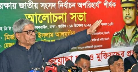 স্বাধীনতাবিরোধীরা এখন ভূল পাল্টে   নতুন দেশগড়ার ভাব দেখাচ্ছে : মির্জা ফখরুল ইসলাম আলমগীর 