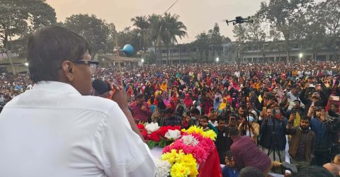 সিজন ভালা ধান লাগা”: ঈশ্বরগঞ্জে অভিনব স্লোগানে মাজেদ বাবুর পক্ষে ধানের শীষের প্রচার*