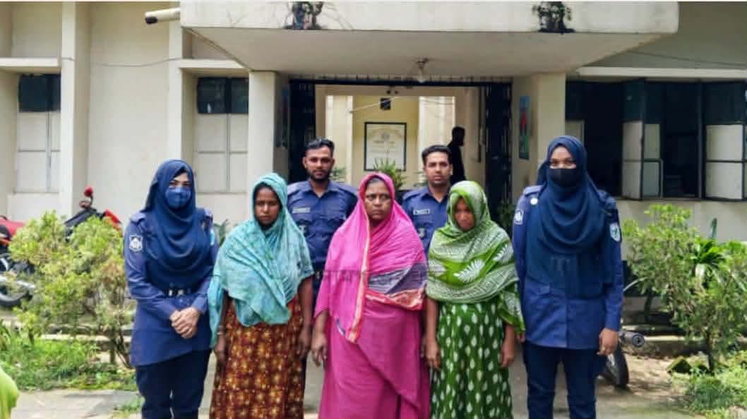 তাহিরপুরে ৭ কেজি গাঁজা ও নগদ ২ লাখ টাকাসহ ৩ নারী আটক