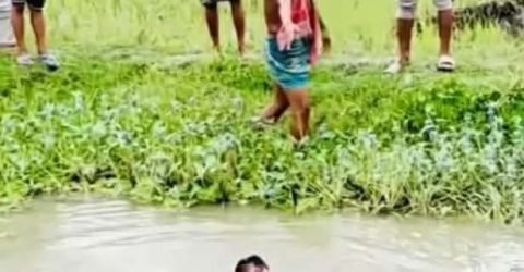 গফরগাঁওয়ে নির্মাণকৃত রাস্তার গর্তের পানিতে ডুবে শিশুর মৃত্যু,আহত-১