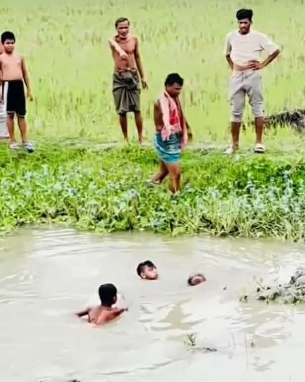 গফরগাঁওয়ে নির্মাণকৃত রাস্তার গর্তের পানিতে ডুবে শিশুর মৃত্যু,আহত-১