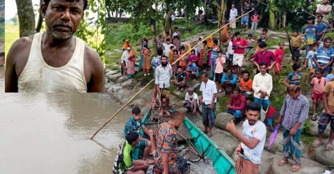 ব্রহ্মপুত্র নদে নিখোঁজ কৃষকের সন্ধান মেলেনি, উদ্ধার অভিযান স্থগিত