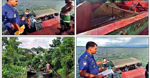 তাহিরপুরে অবৈধ বালু উত্তোলন ও পরিবহনের দায়ে ৪ জনের কারাদণ্ড